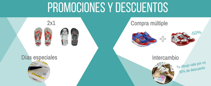 Ofertas discount zapatos 2x1